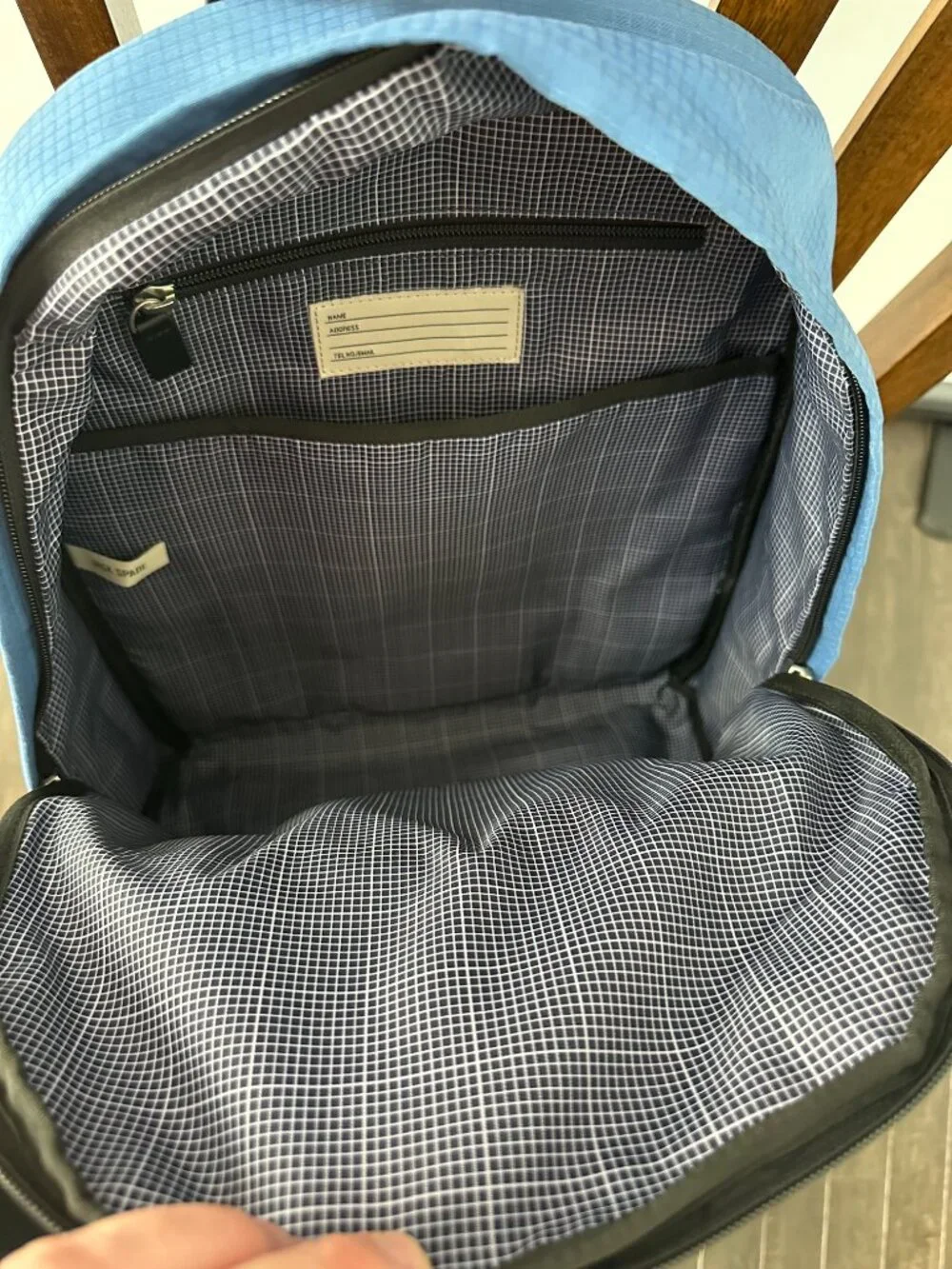 Jack Spade Men's Admiral Blue Solid Ripstop Bookpack/Backpack